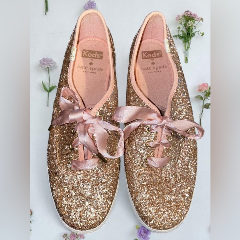 Kate Spade Keds Glitter Sneakers